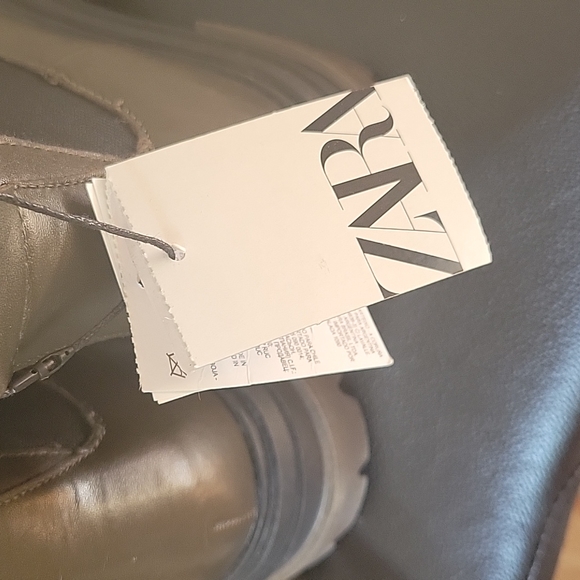 🎉HP🎉NWT ZARA LEATHER ANKLE BOOTS - Picture 12 of 17